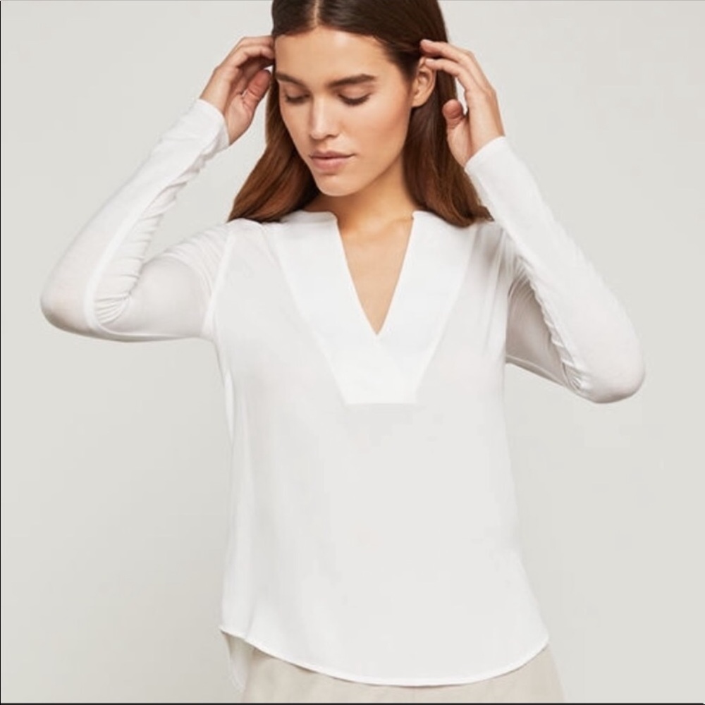 BCBGMAXAZRIA Maclura blouse in white Large